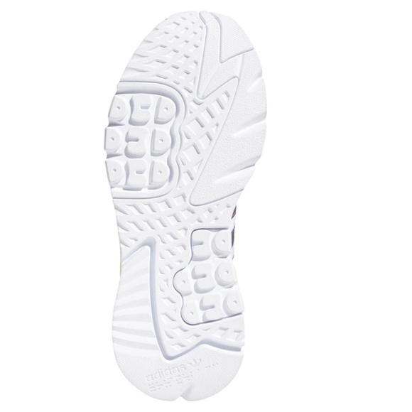 NWOB adidas Nite Jogger Pride Mens White Sneakers Casual Shoes FY9023